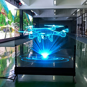 Affichage LED transparent d'intérieur pour galeries d'art