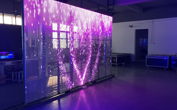 Avantages de l'entreprise : écrans LED transparents d'intérieur