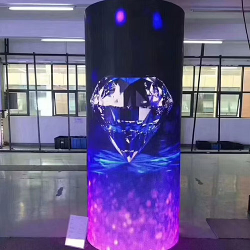 LED Sütun Silindir Kasaları Gösterisi