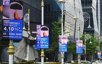 街灯柱LEDディスプレイ