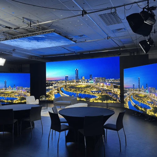 Vitrine de LED para sala de reuniões