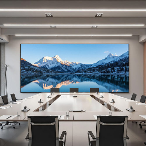 Painel de LED para sala de reuniões