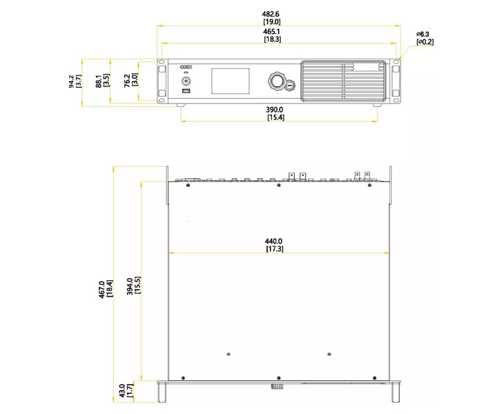 Novastar MX40のサイズ