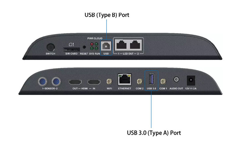 TB60 및 TB40용 USB 포트 2개