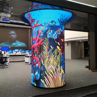Cylindrical LED Display