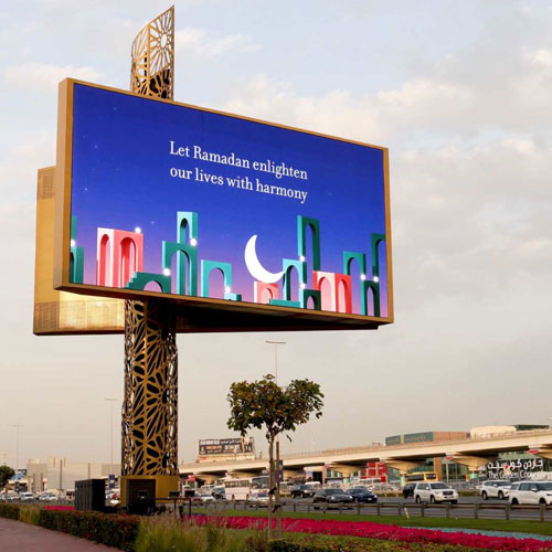 Ampio display pubblicitario a LED per esterni a Dubai