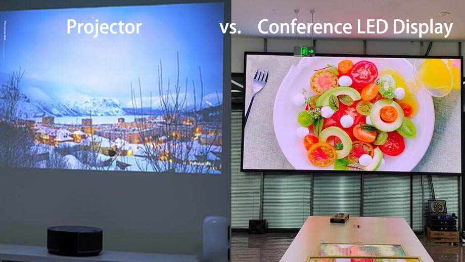 Konferenz-LED-Display vs. Projektor