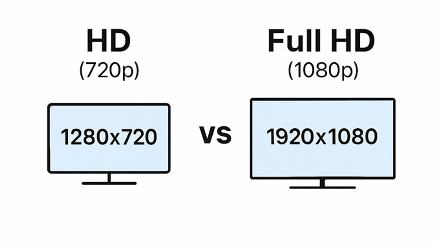 Dimensiones de imagen HD frente a FHD