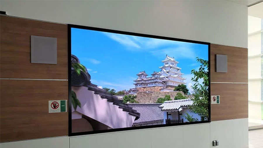 Image affichée sur un écran LED 1080p