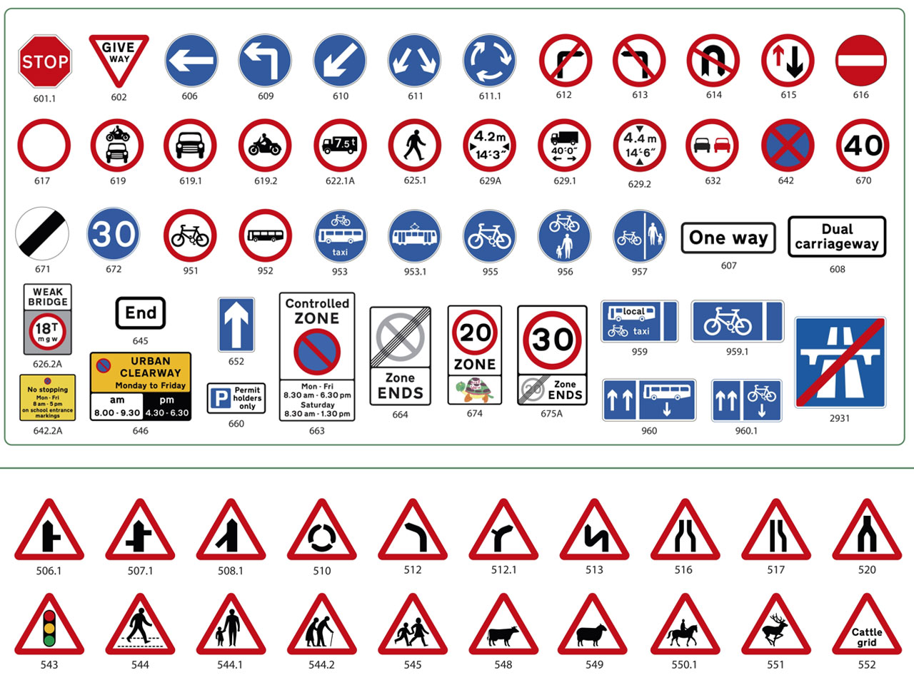 Traffic And Road Signage